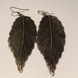 Jewelry - Brass Leaf Earrings Jewelry - Brass Leaf Earrings